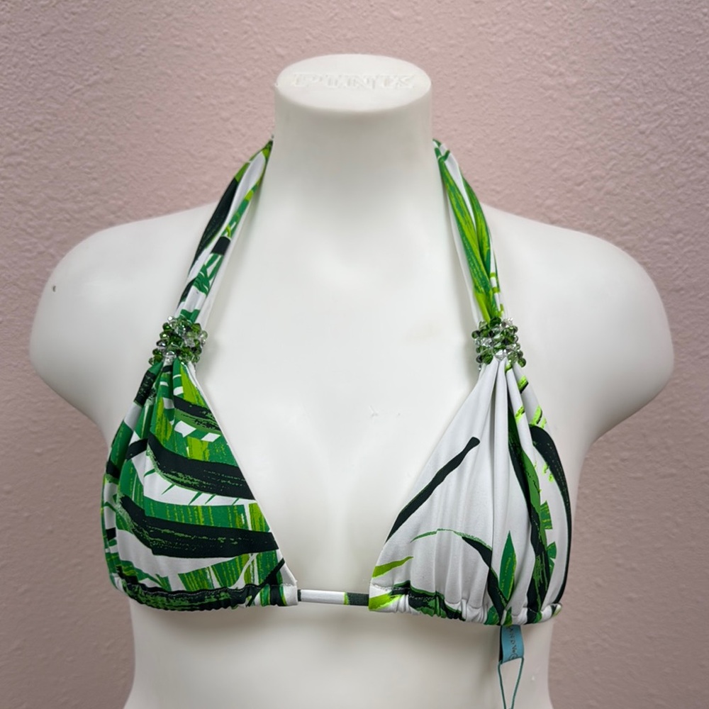 Tropical Leaf Print Bikini Set - Picture 5 of 8